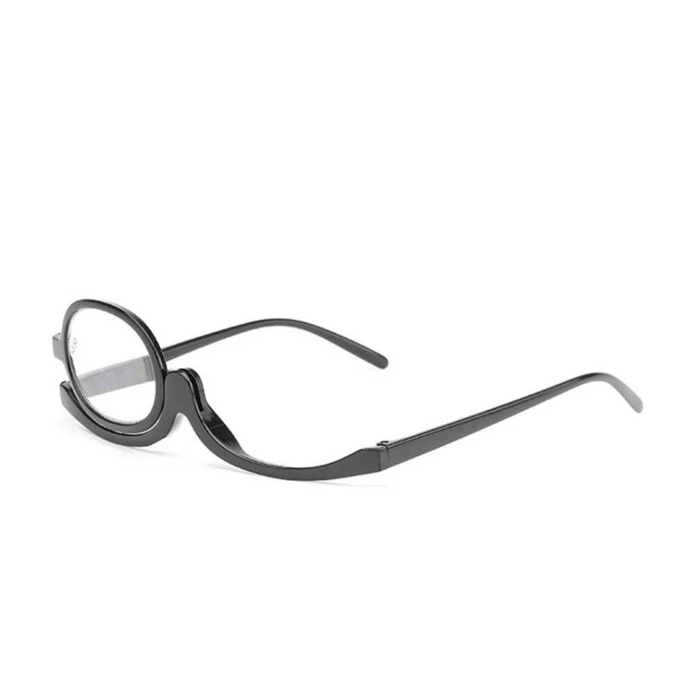 BLACK Makeup Glasses +3.00 Magnifying Glasses NICE MAGNIFICATION